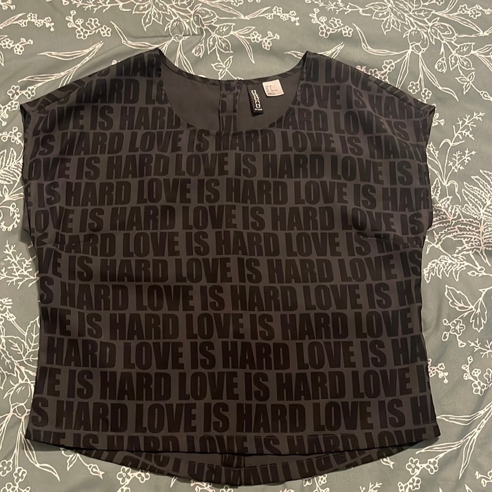 H & M Divided grey/black top!